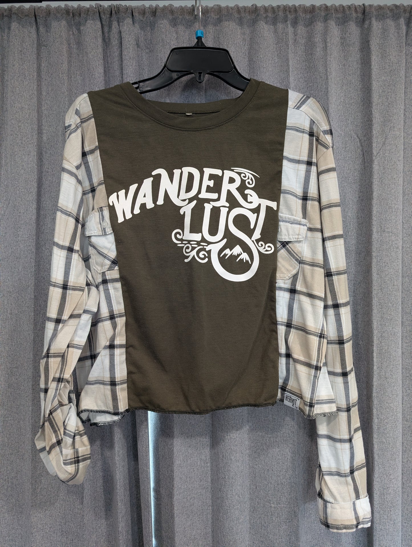 Flannel Mash Up Top - Wanderlust