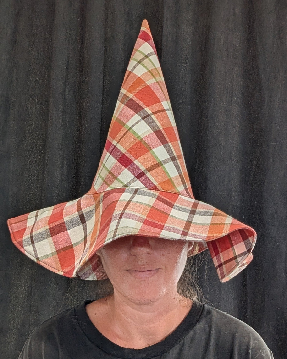 Fall Floral Whimsy Floppy Witch Hat - 9