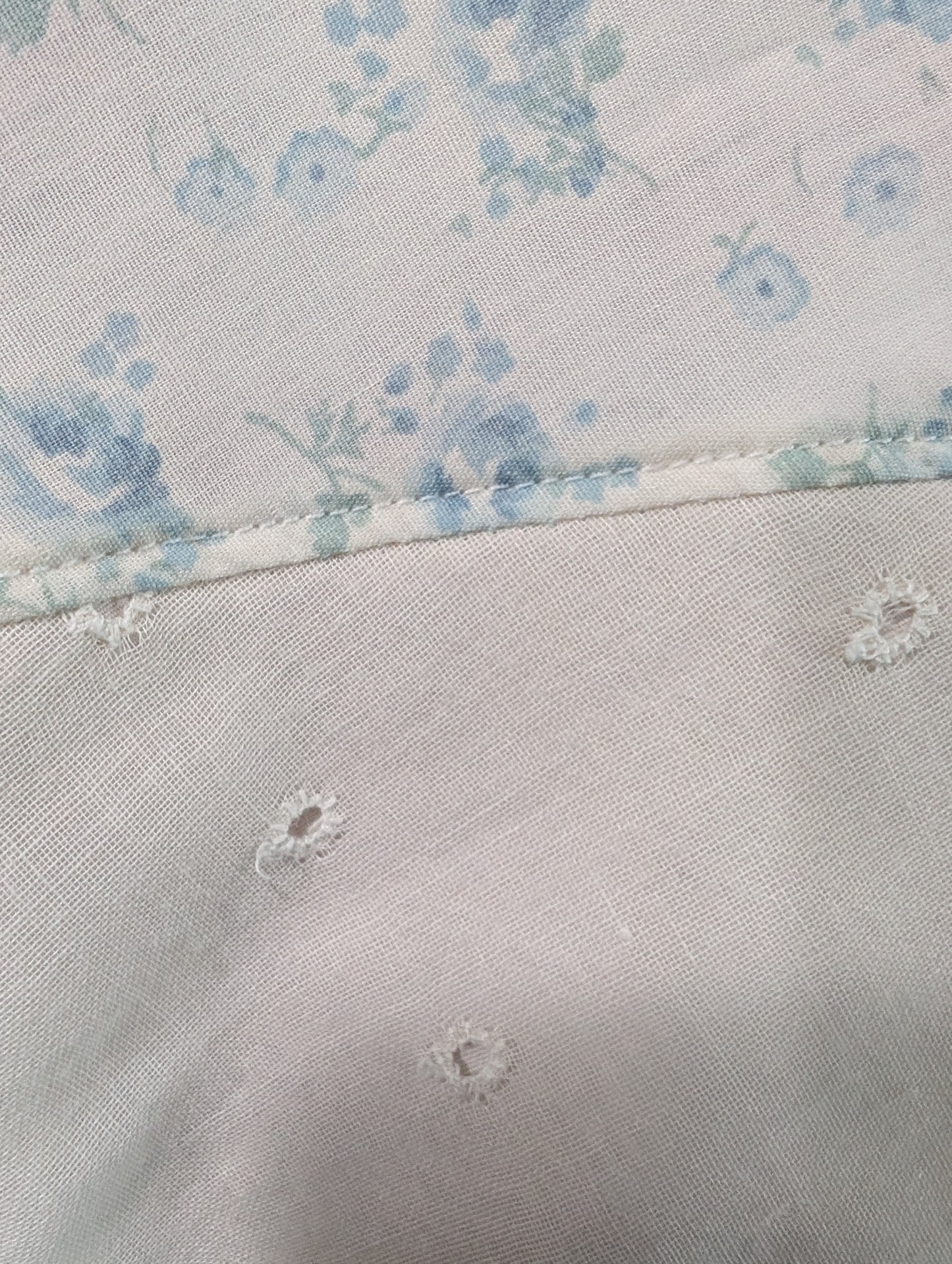Blue Floral Maxi Circle Skirt