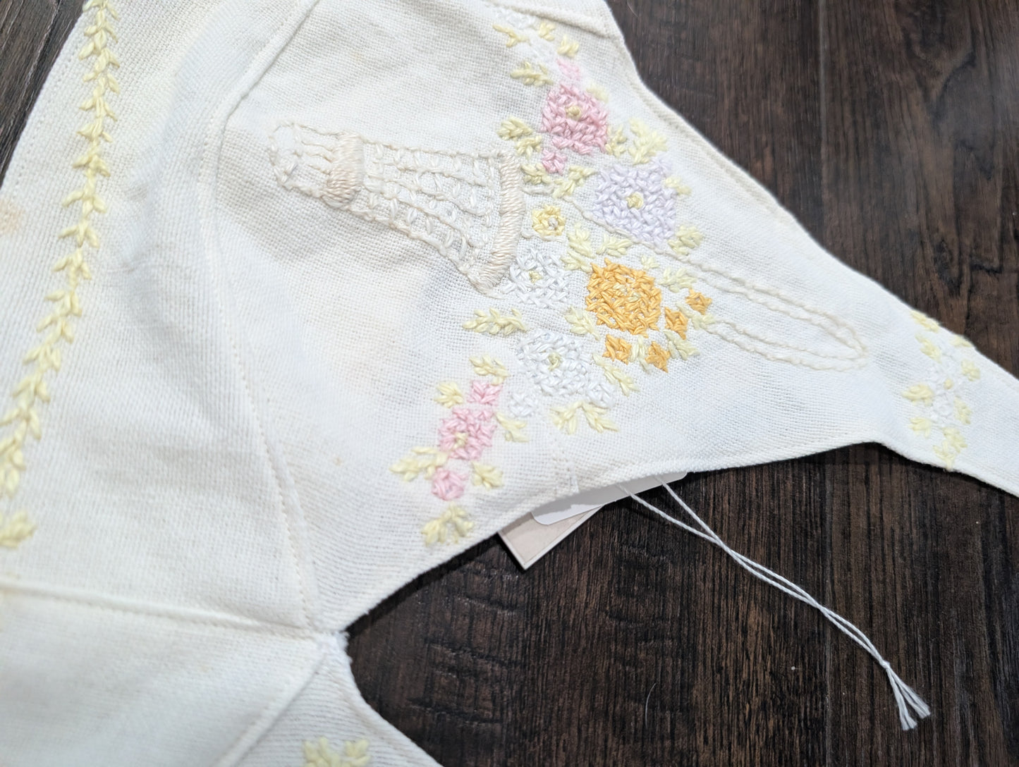 Upcycled Vintage Embroidered Halter Top