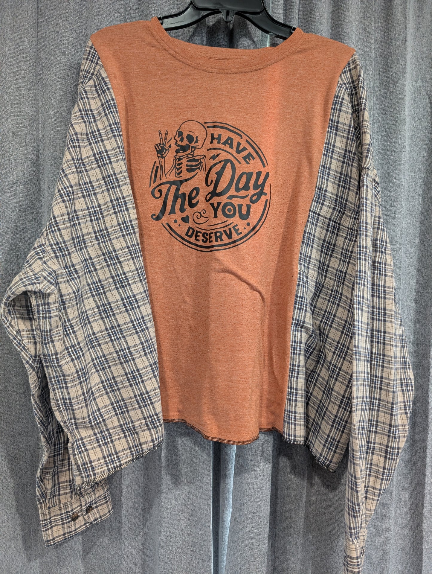 Flannel Mash Up Top - Day you Deserve