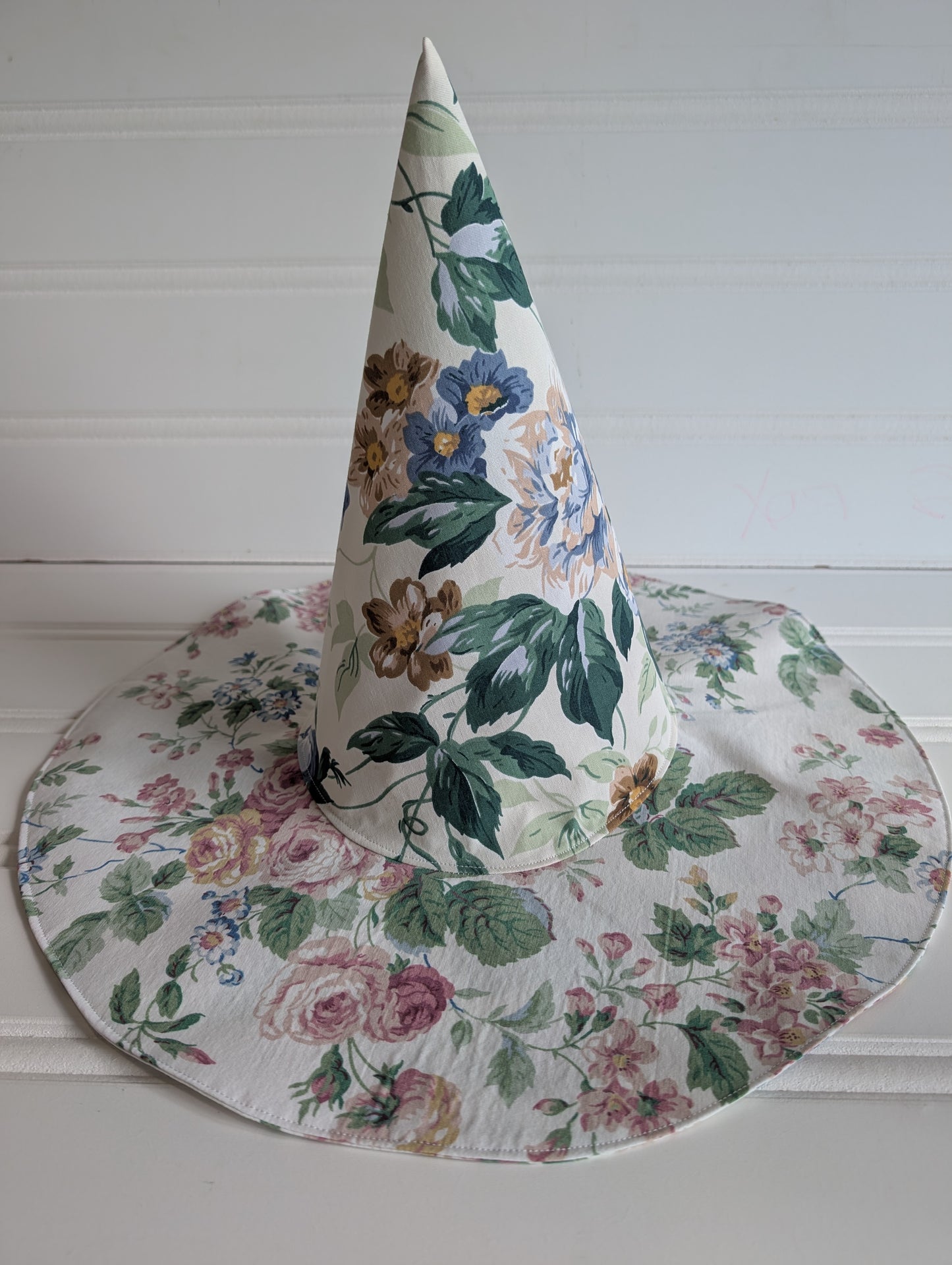 Floral Whimsy Floppy Witch Hat - 6