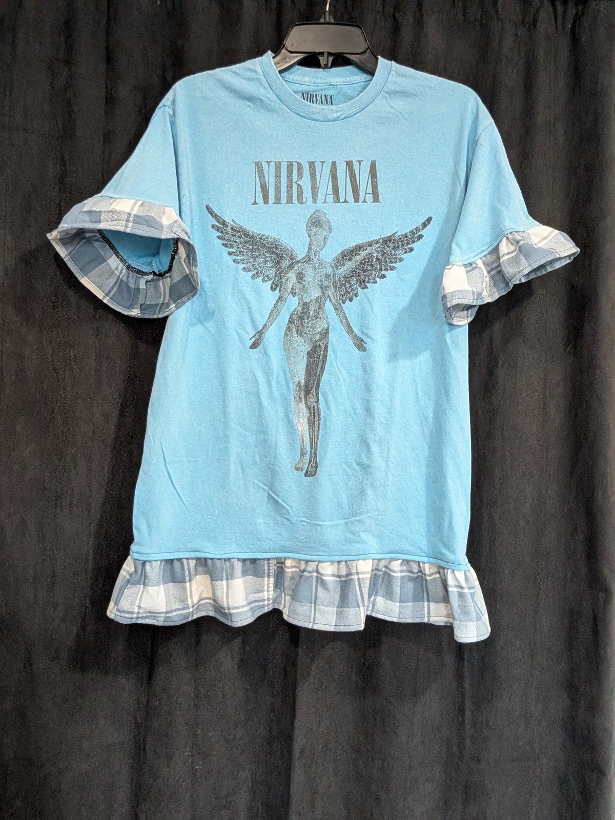 Band Tee Dress - Blue Nirvana