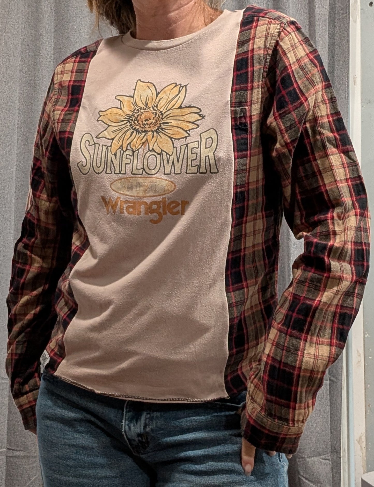 Flannel Mash Up Top - Wrangler