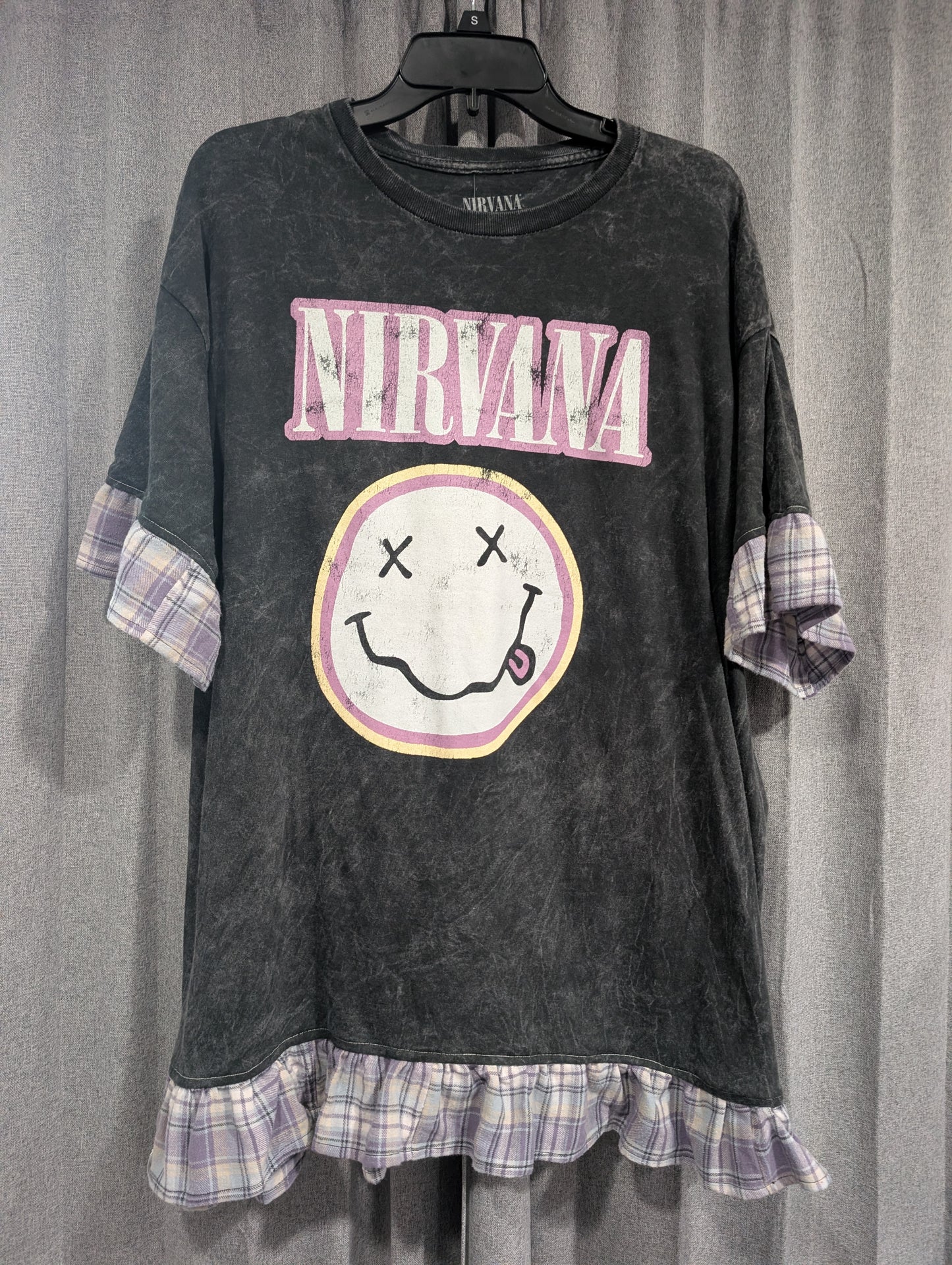 Band Tee Dress - Nirvana Purple