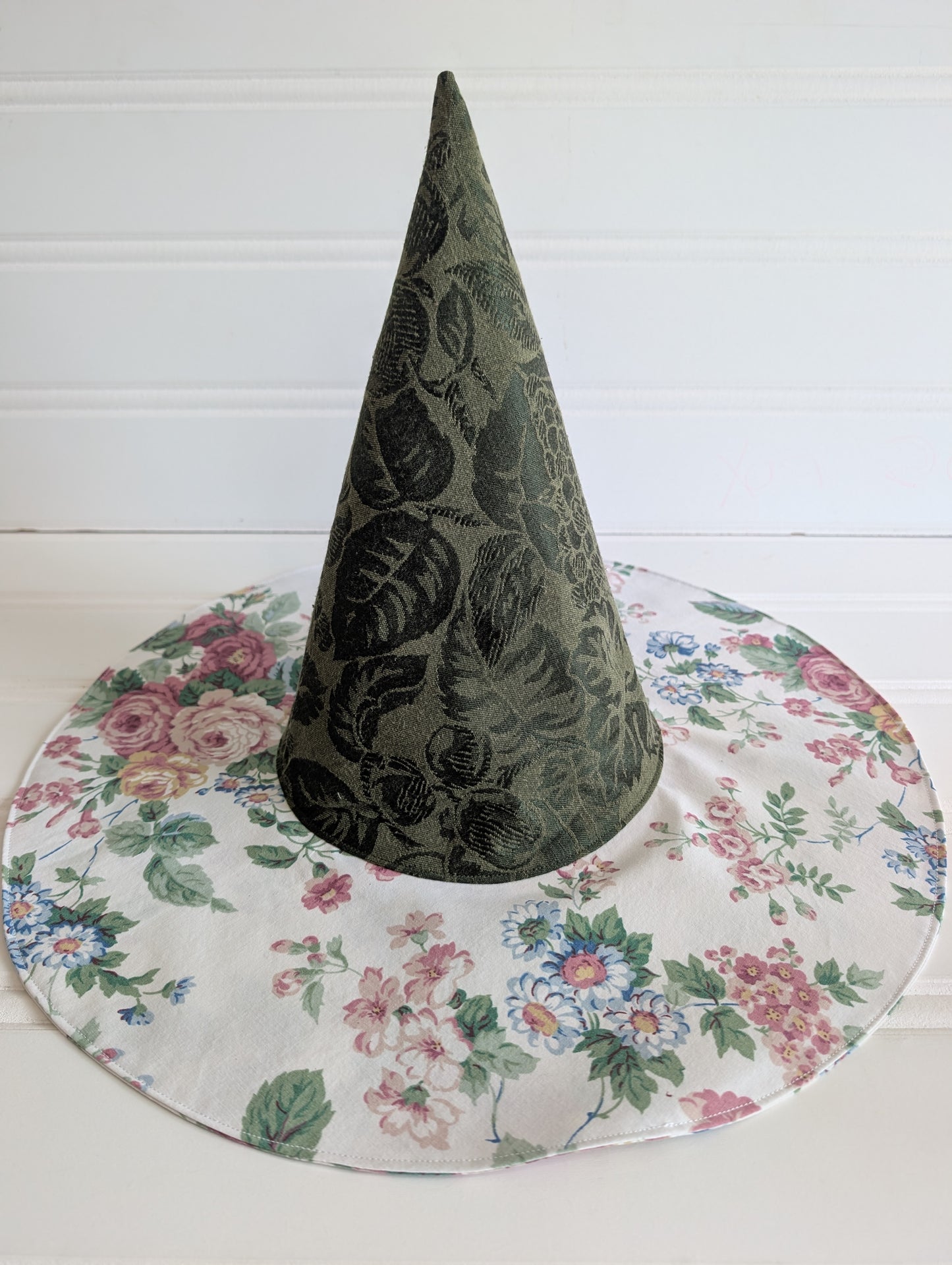 Floral Whimsy Floppy Witch Hat - 24