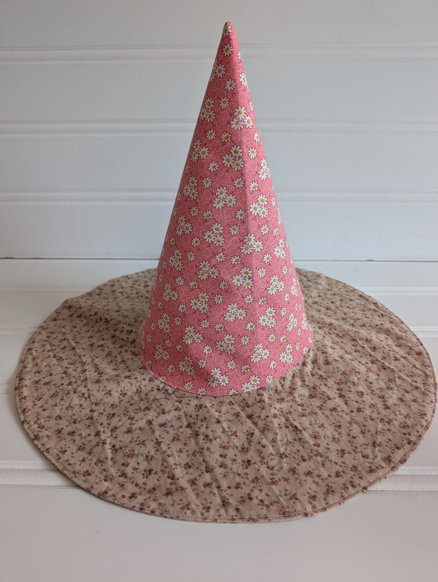Floral Whimsy Floppy Witch Hat - 12