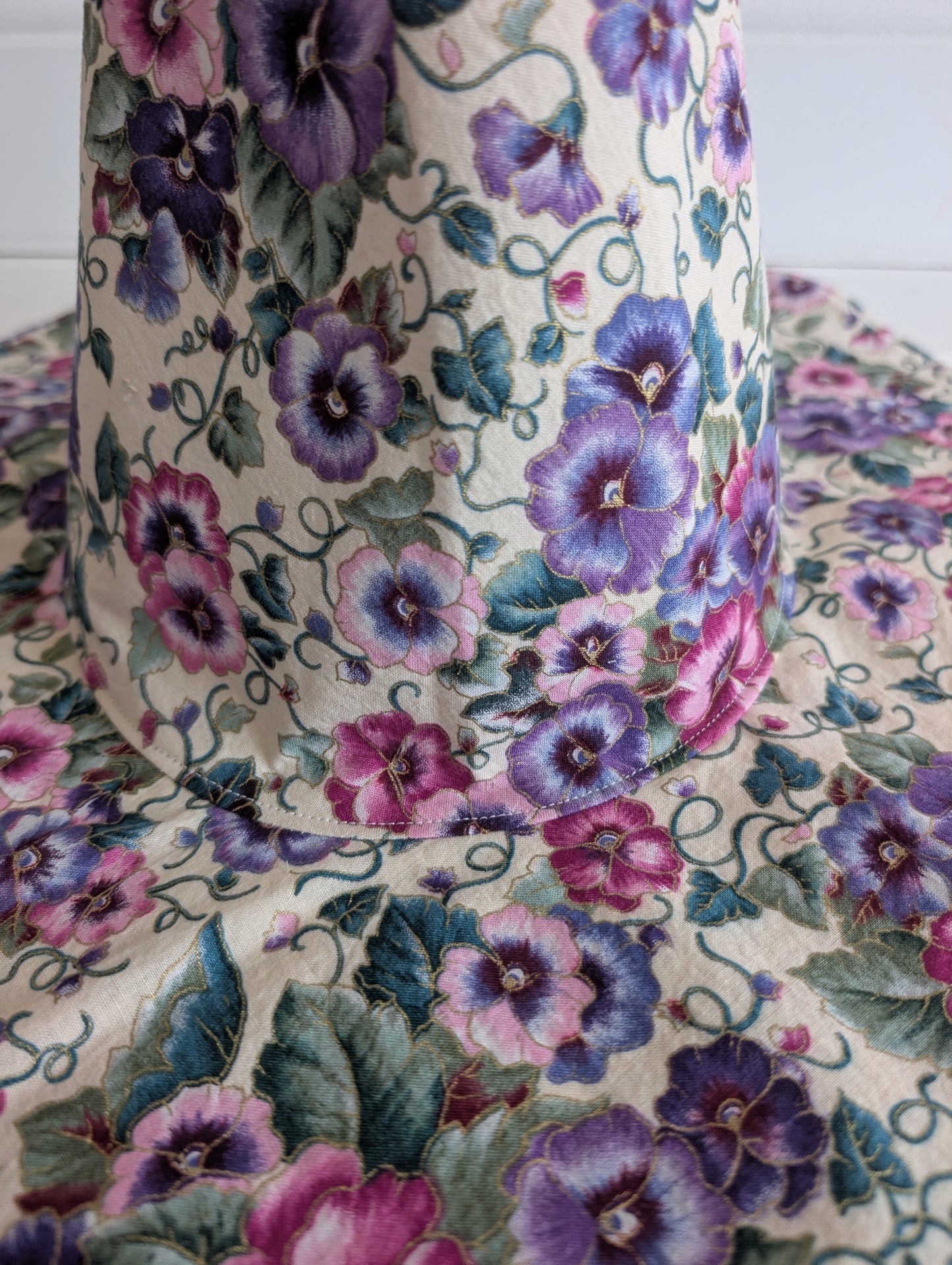 Floral Whimsy Floppy Witch Hat - 17