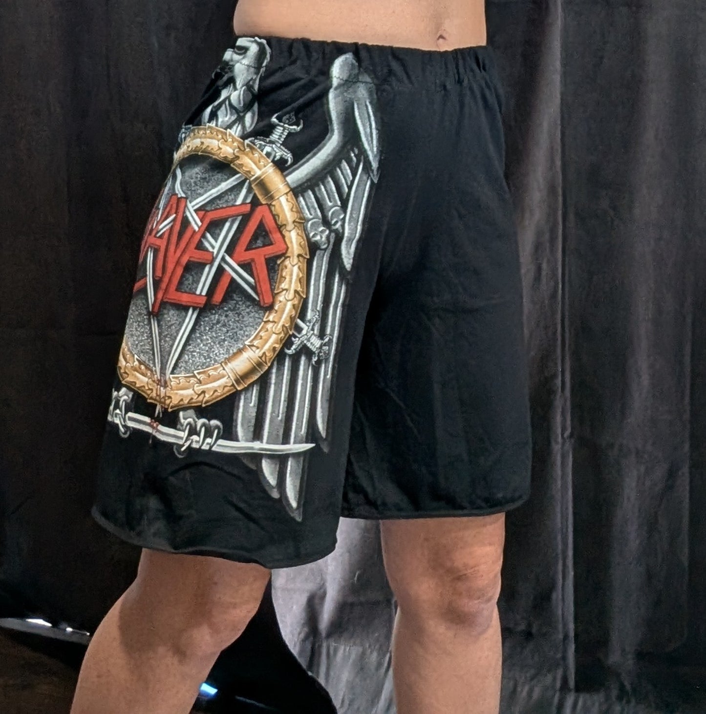 Band Tee Shorts - Slayer