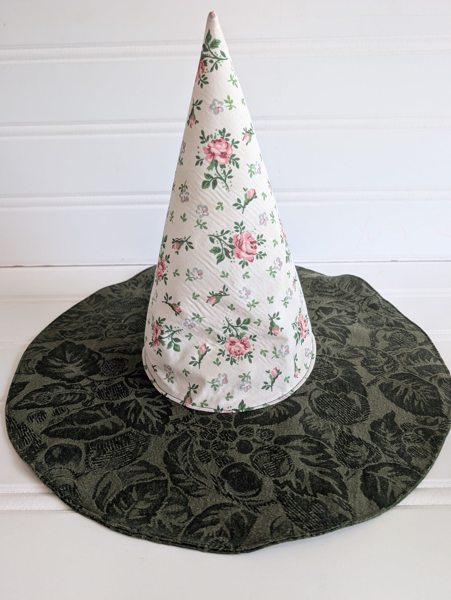 Floral Whimsy Floppy Witch Hat - 22