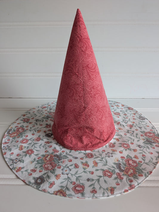 Floral Whimsy Floppy Witch Hat - 4