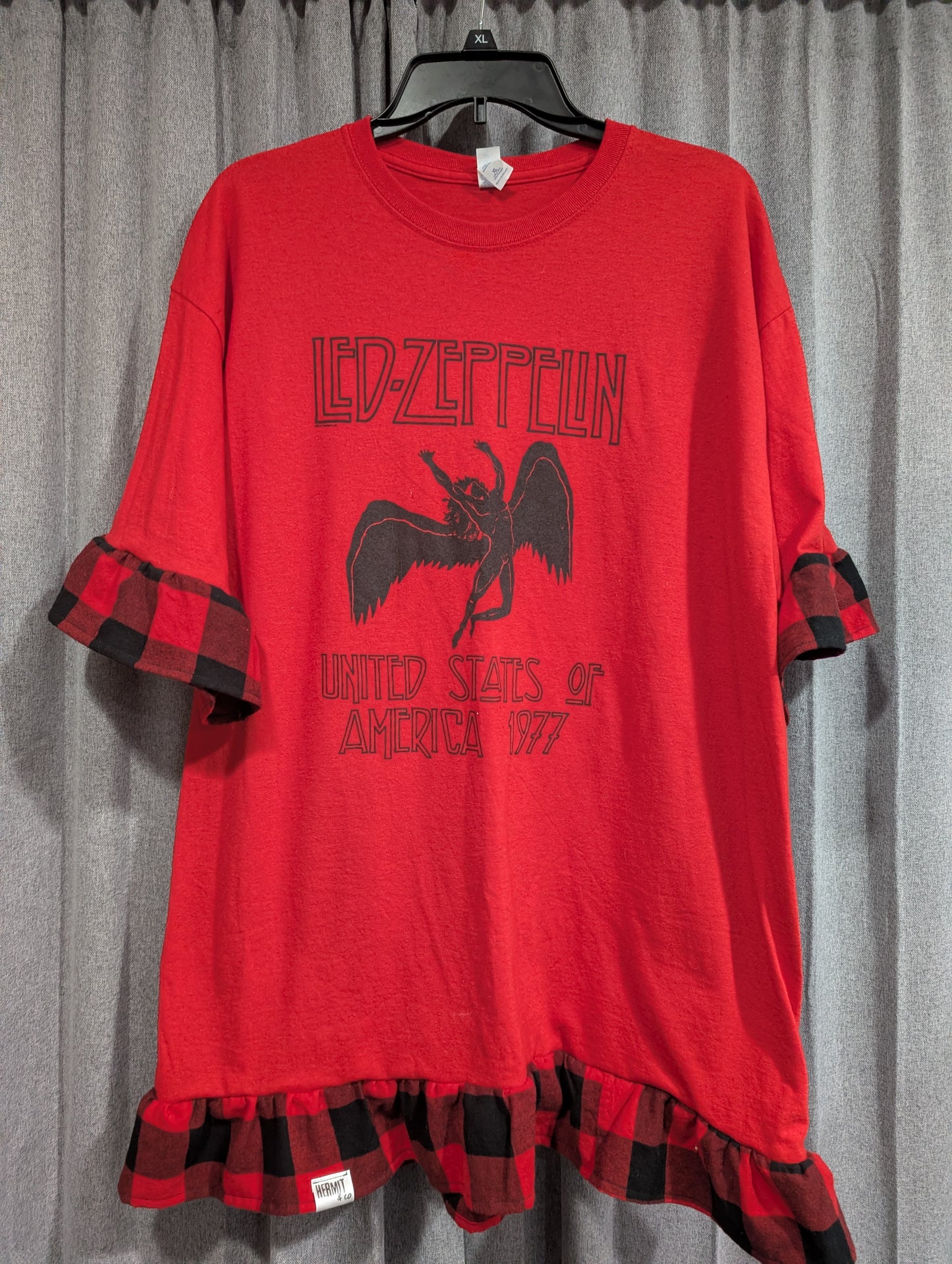 Band Tee Dress - Led Zeppelin Red