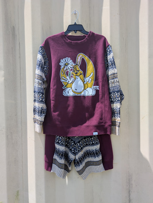 Sweater Lounge Set - Flower Bunny
