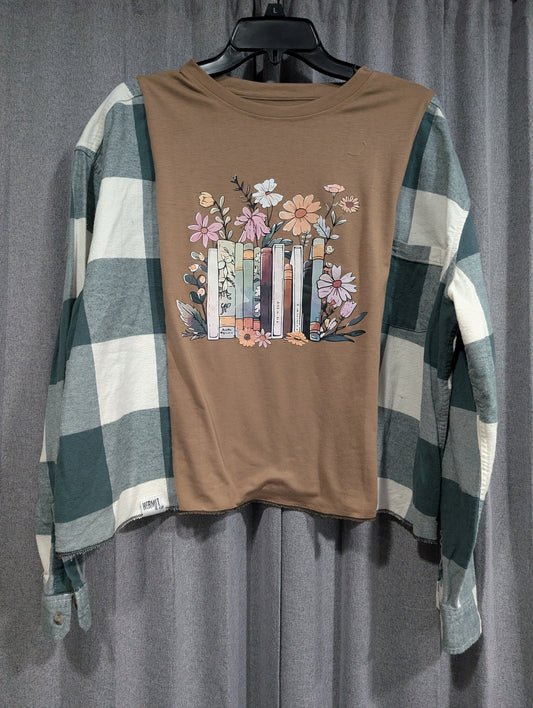 Flannel Mash Up Top - Books