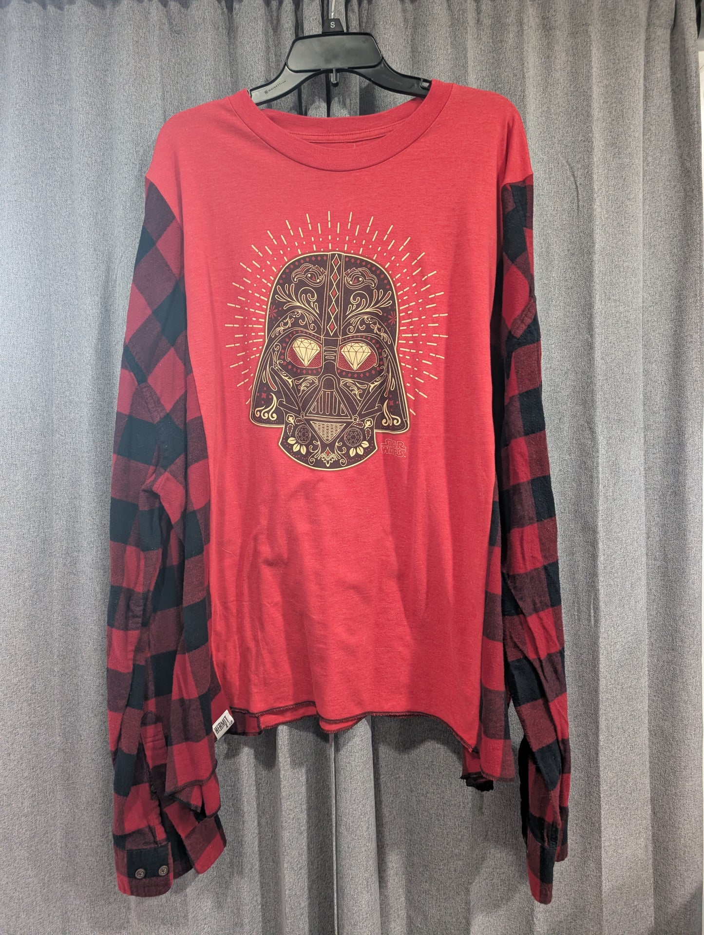 Flannel Mash Up Top - Star Wars Darth Vader