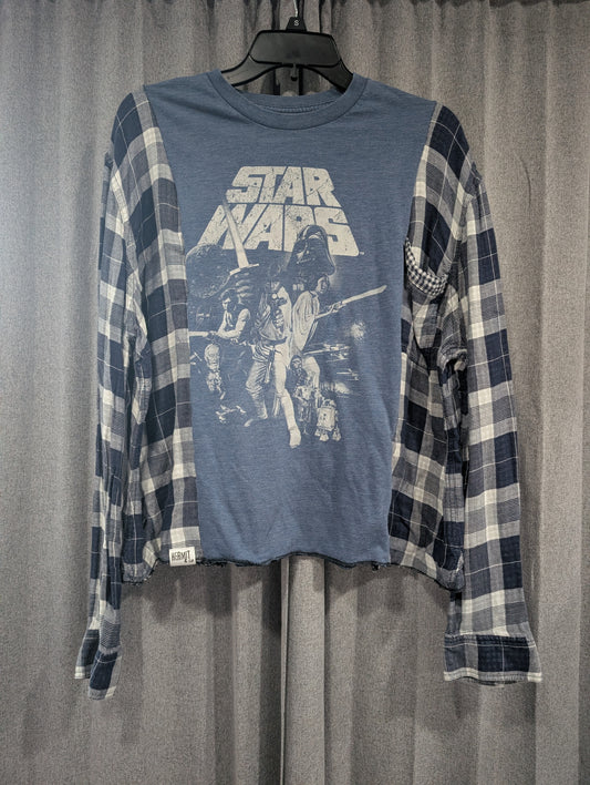 Flannel Mash Up Top - Star Wars