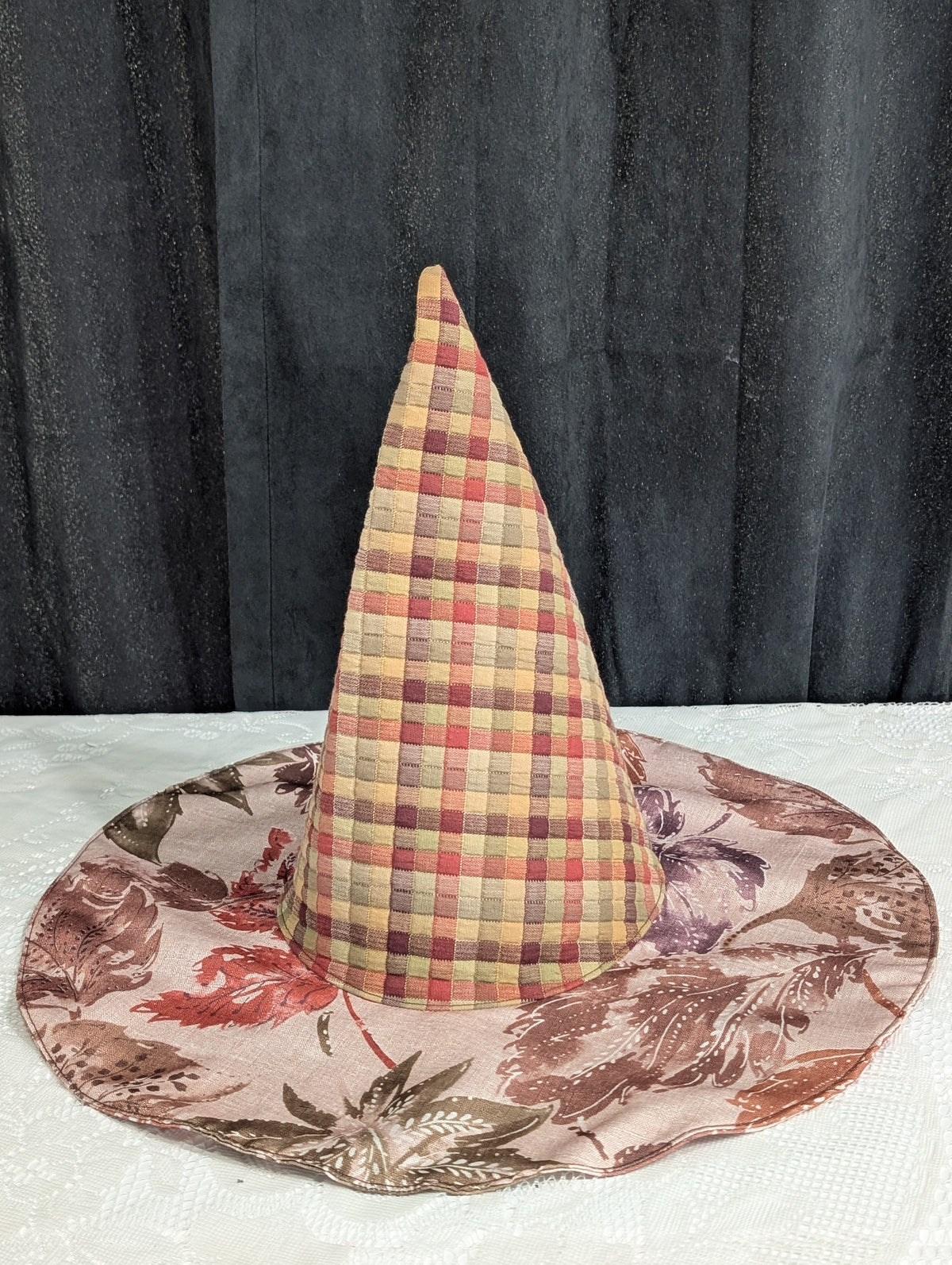 Fall Floral Whimsy Floppy Witch Hat - 4