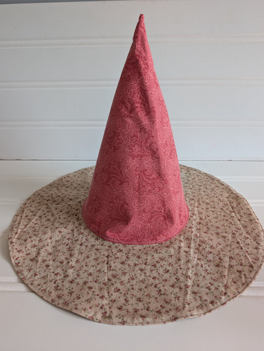 Floral Whimsy Floppy Witch Hat - 11
