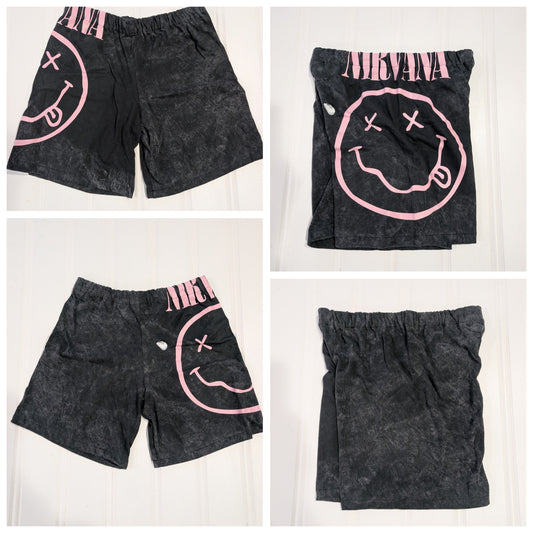 Band Tee Shorts - Nirvana Gray