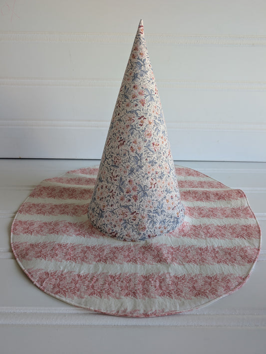 Floral Whimsy Floppy Witch Hat - 05