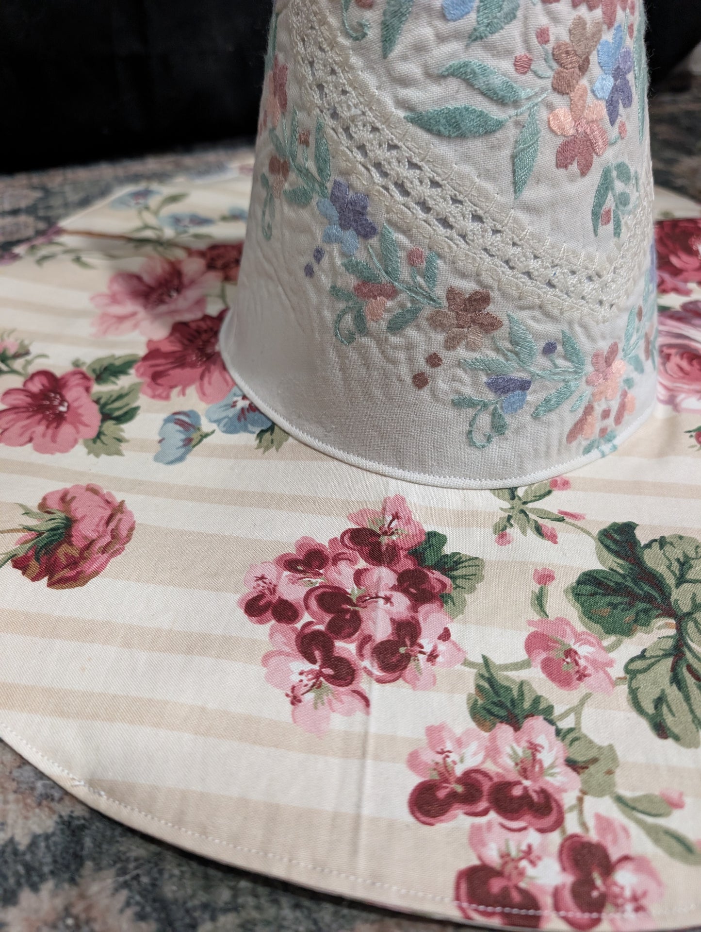 CUSTOM FOR THE CT LOVE WITCH Floral Whimsy Floppy Witch Hat