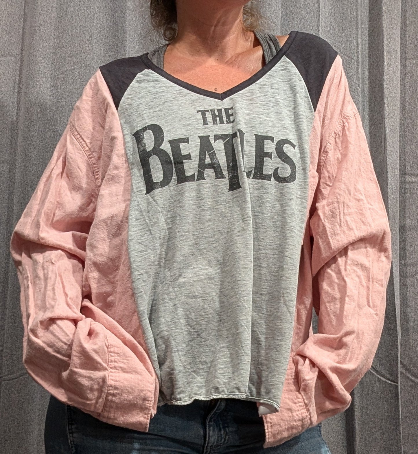 Flannel Mash Up Top - The Beatles