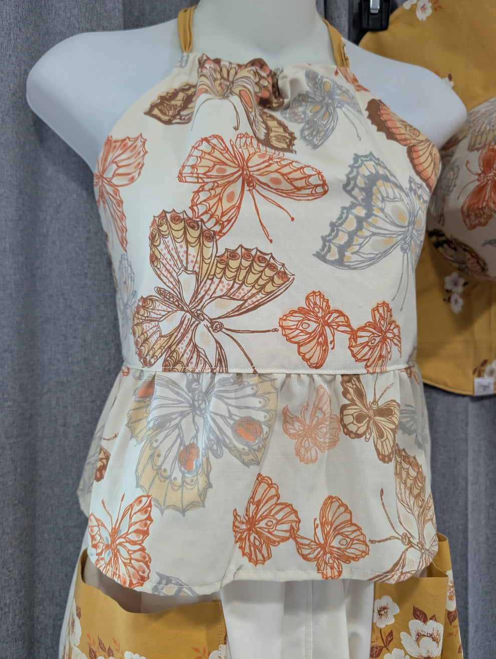 Vintage 70s Butterfly Cottagecore Set | Maxi Skirt, Bloomers, Halter T ...