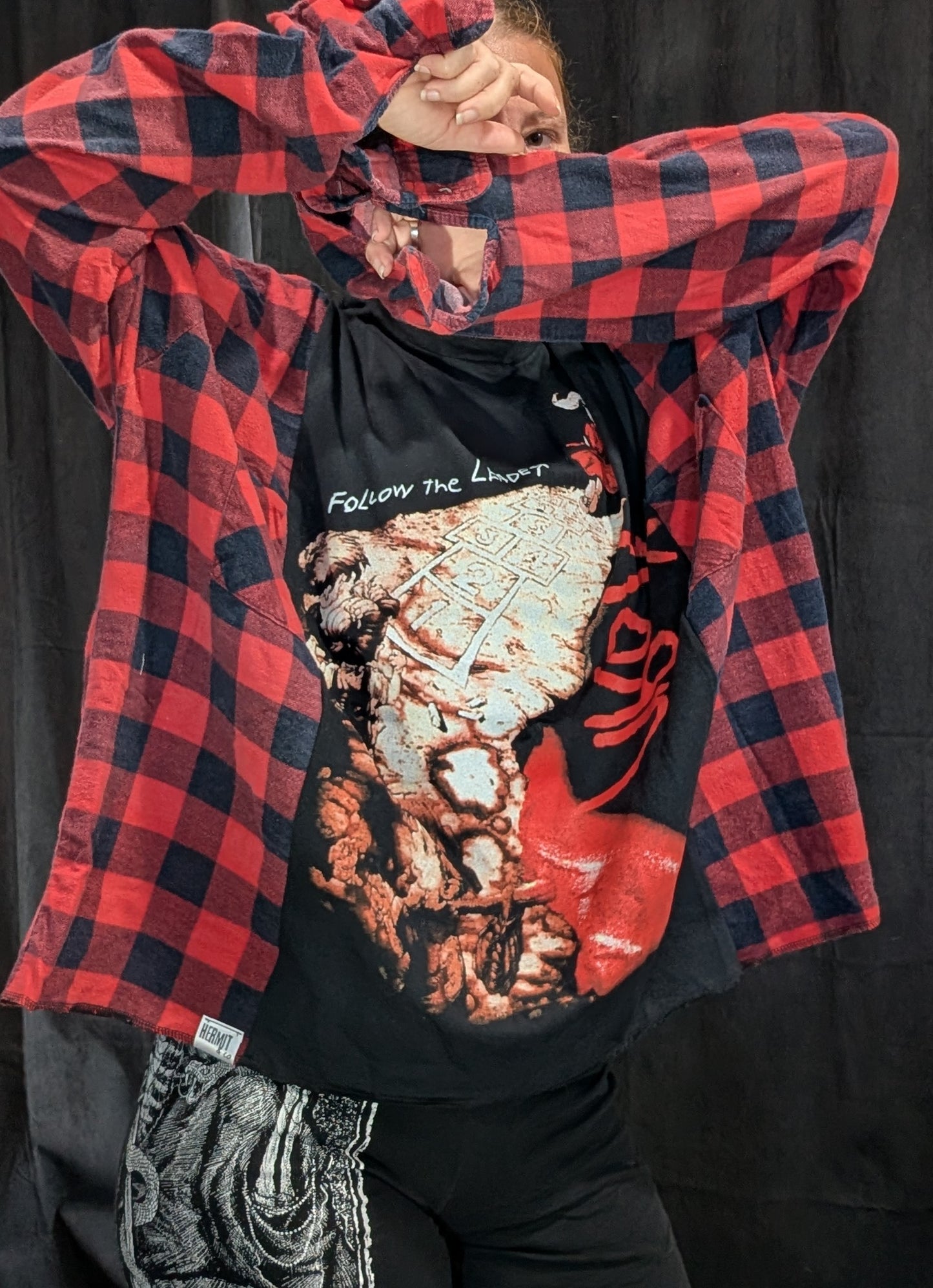 Flannel Mash Up Top - Korn