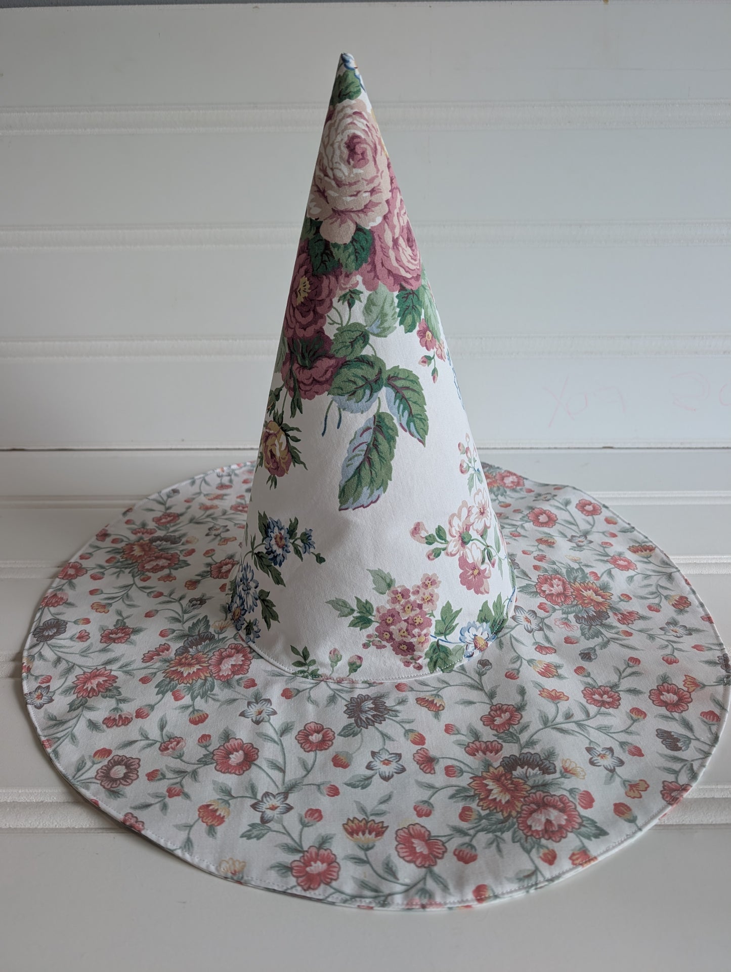 Floral Whimsy Floppy Witch Hat - 3