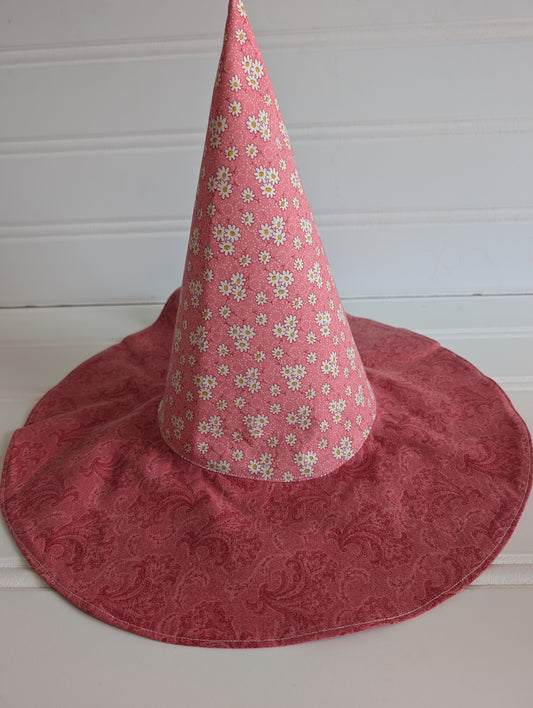 Floral Whimsy Floppy Witch Hat - 20