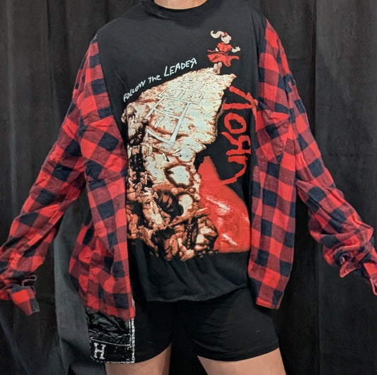 Flannel Mash Up Top - Korn