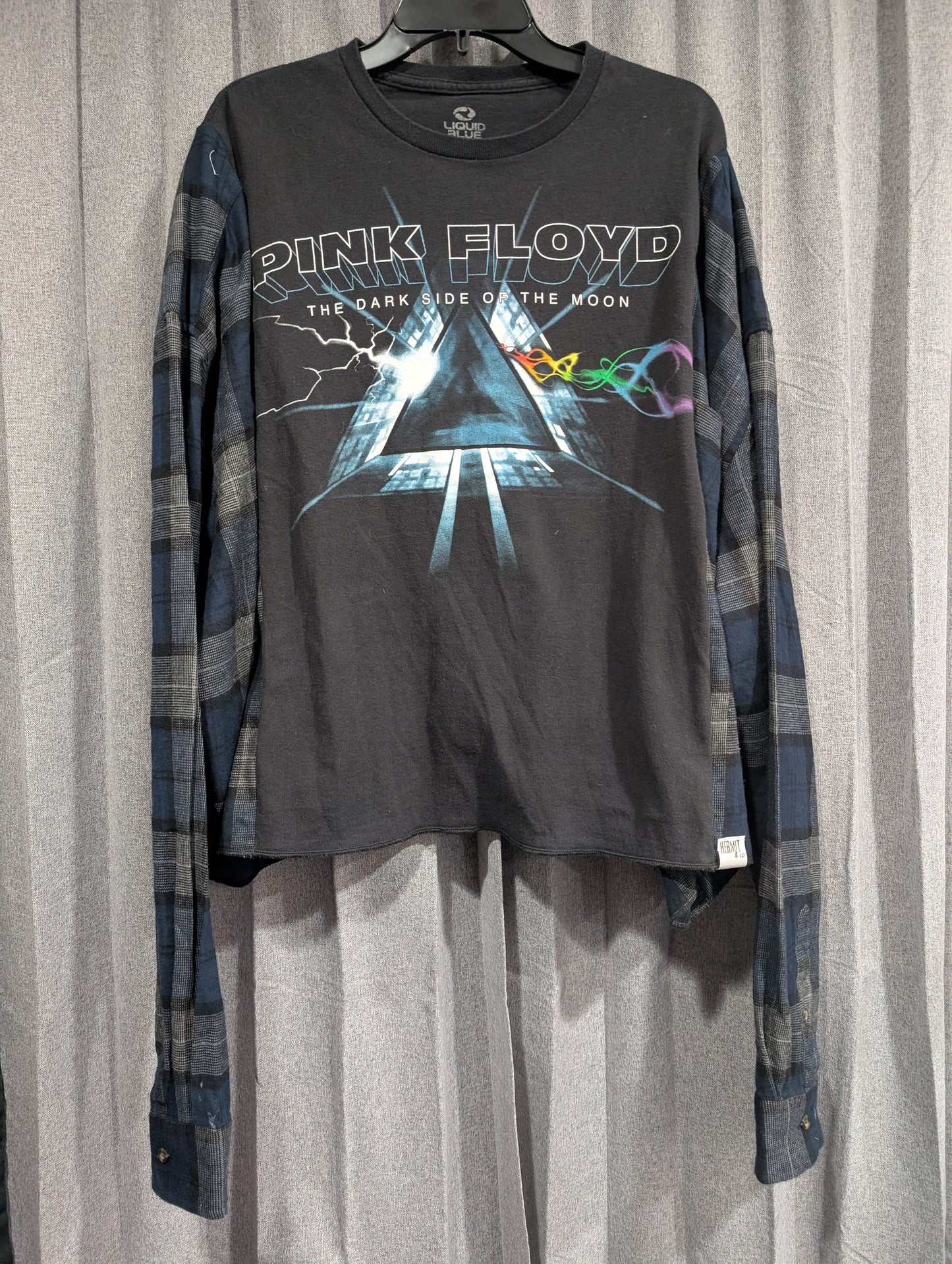 Flannel Mash Up Top - Pink Floyd