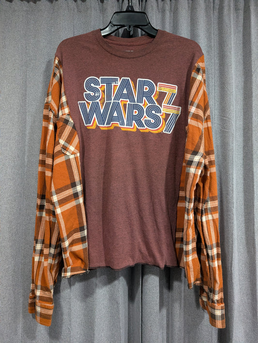 Flannel Mash Up Top - Star Wars