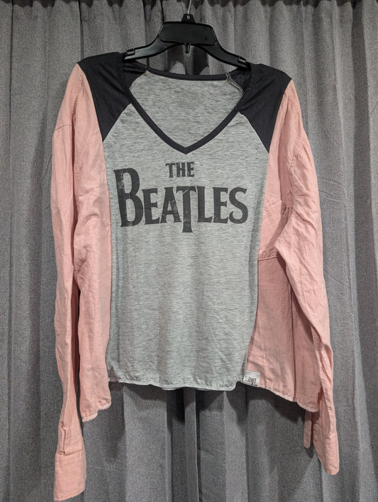 Flannel Mash Up Top - The Beatles