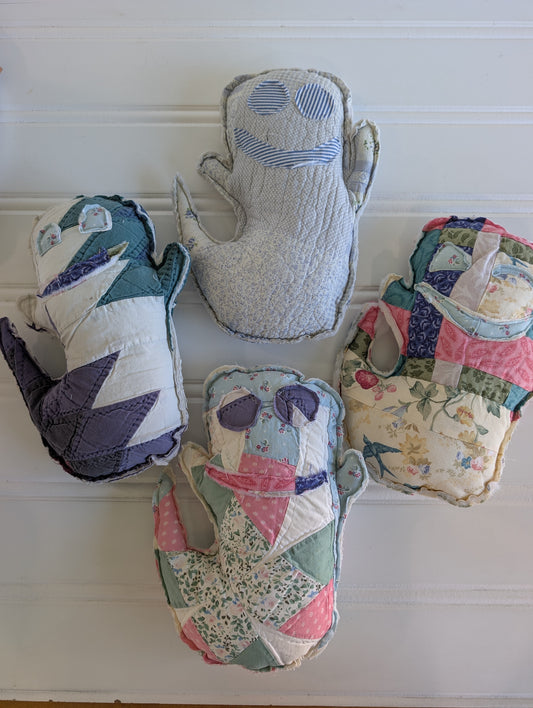 Quilted Stuffed Ghosties - Small