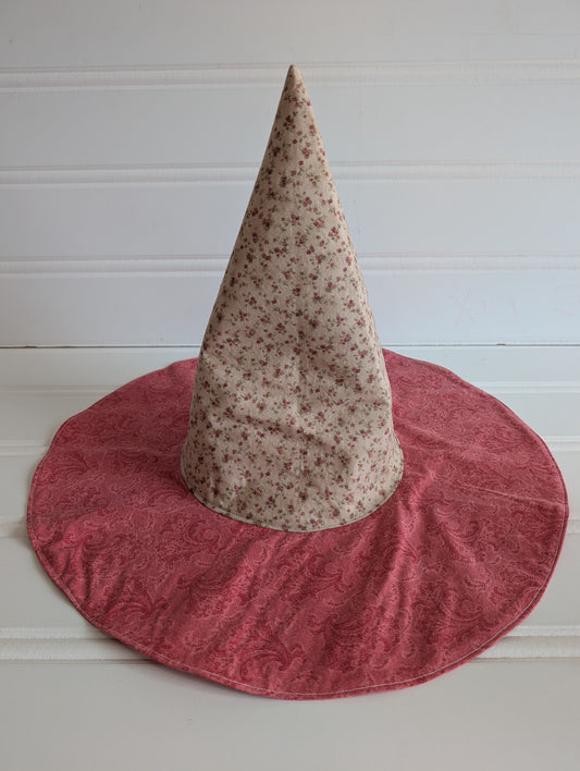 Floral Whimsy Floppy Witch Hat - 21