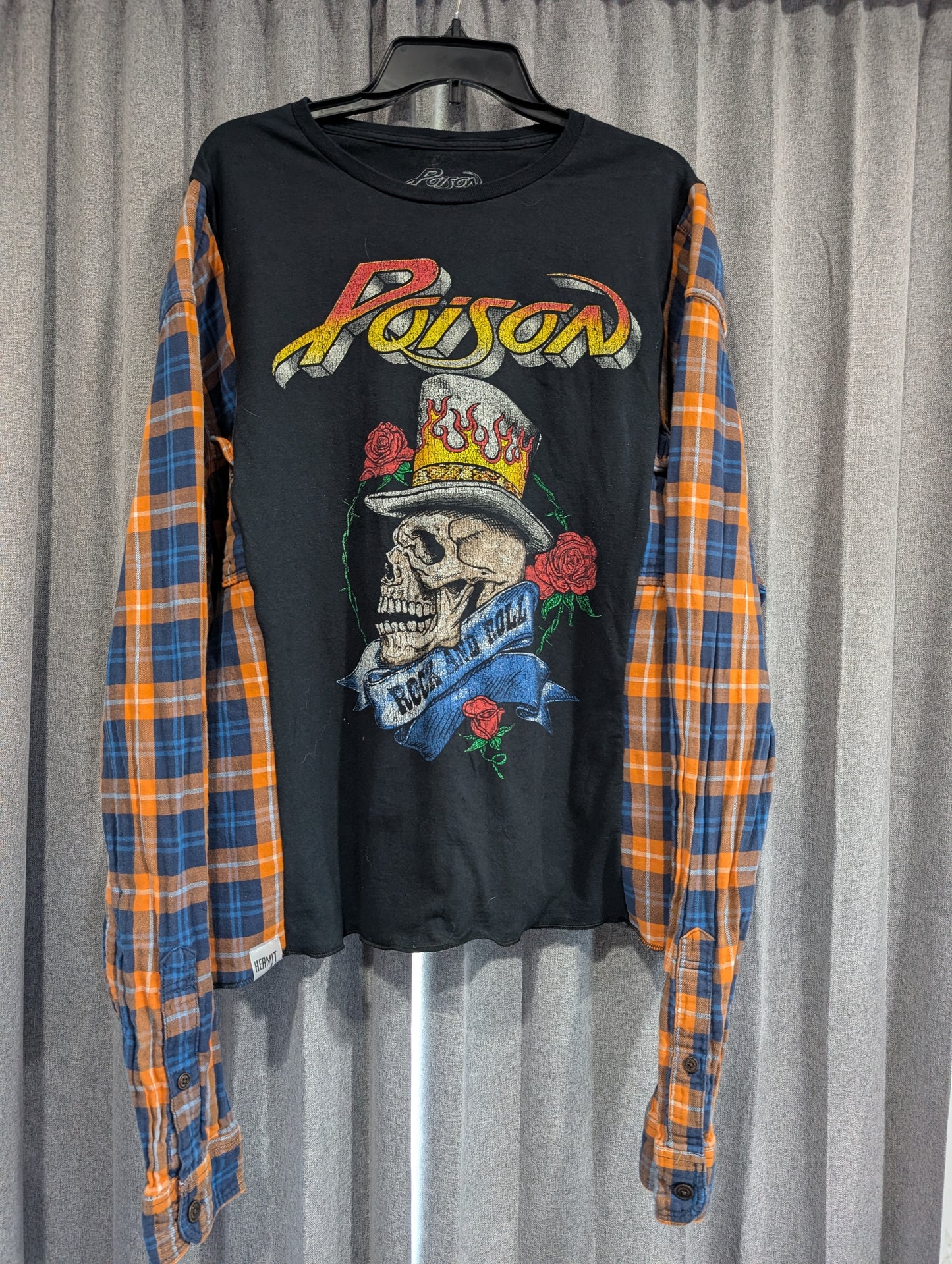 Flannel Mash Up Top - Poison