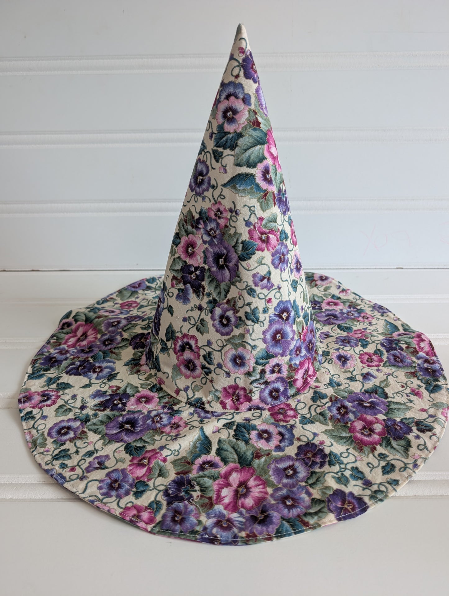 Floral Whimsy Floppy Witch Hat - 17