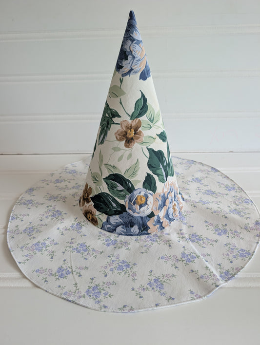 Floral Whimsy Floppy Witch Hat - 16