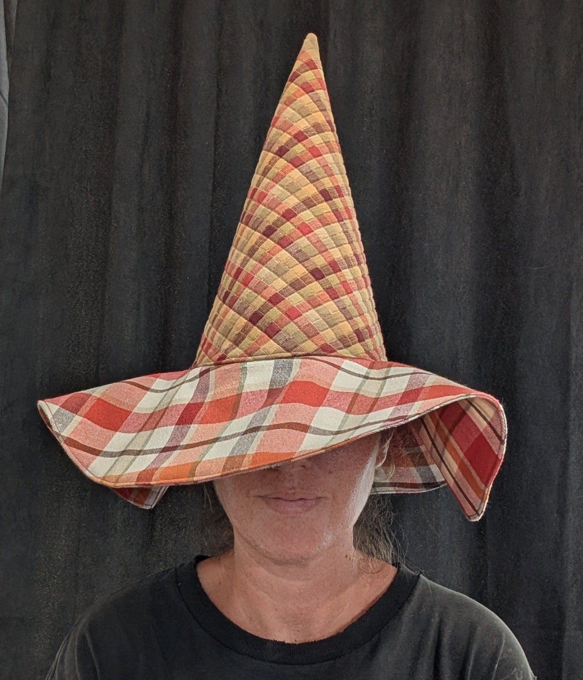 Fall Floral Whimsy Floppy Witch Hat - 8
