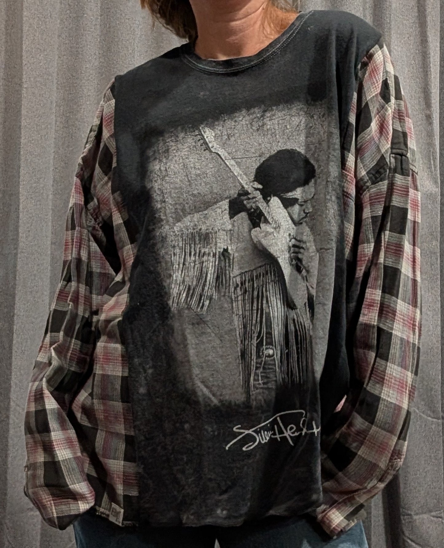 Flannel Mash Up Top - Jimmy Hendrix