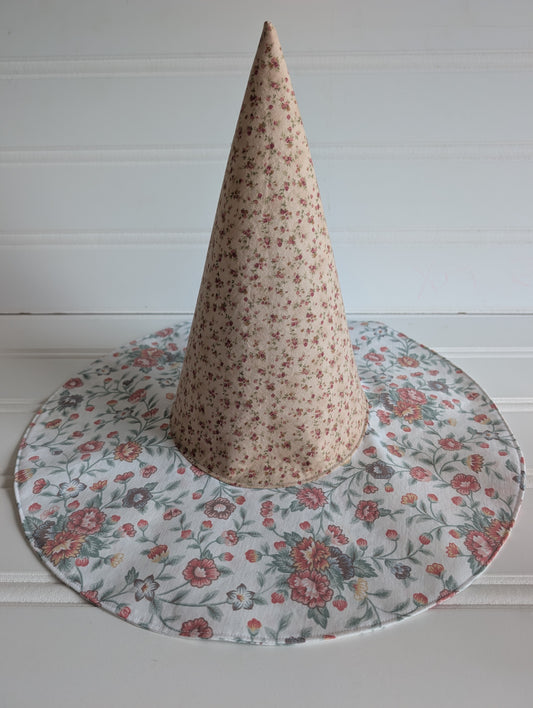 Floral Whimsy Floppy Witch Hat - 2
