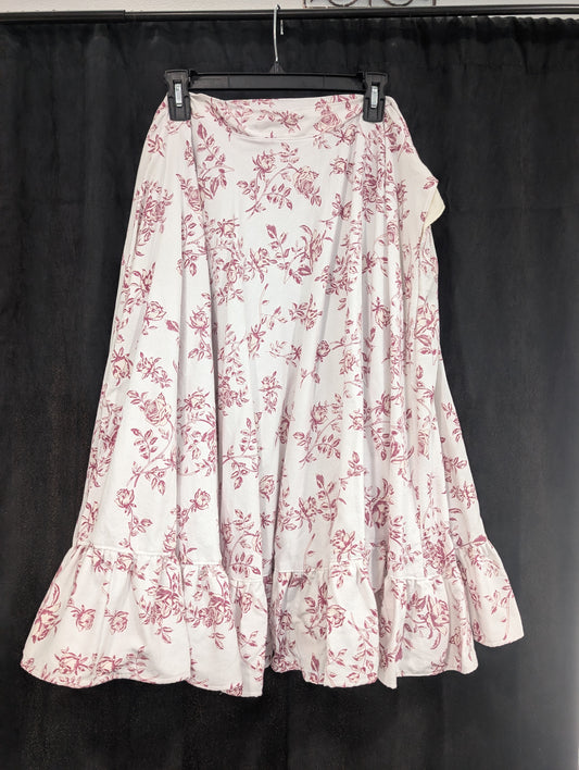 Field of Roses Split Side Circle Skirt