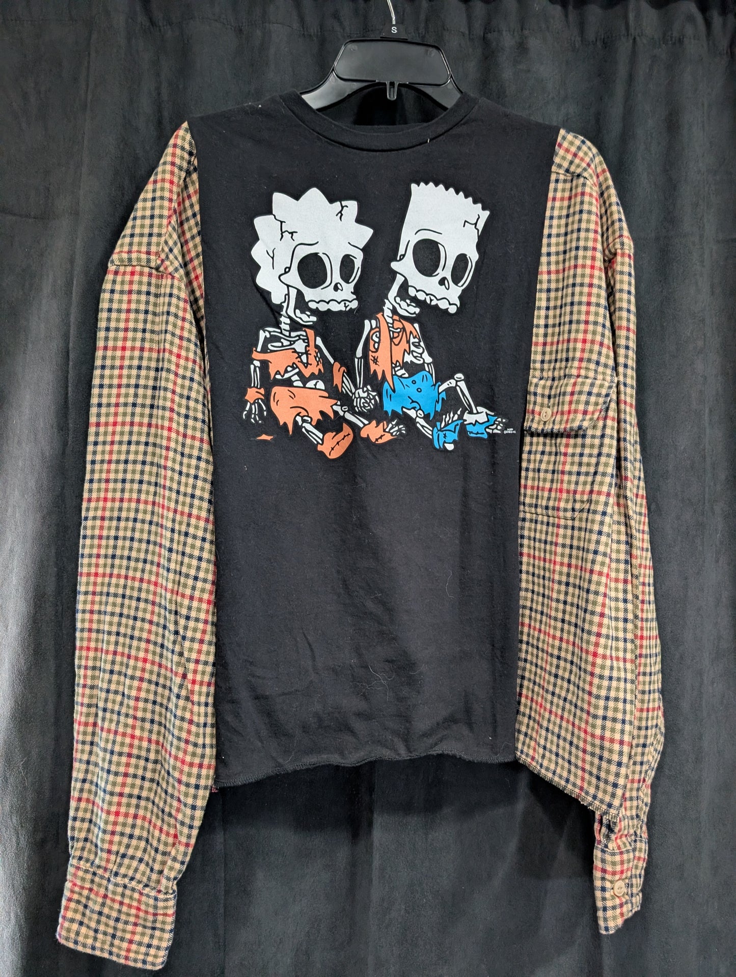 Flannel Mash Up Top - Simpsons
