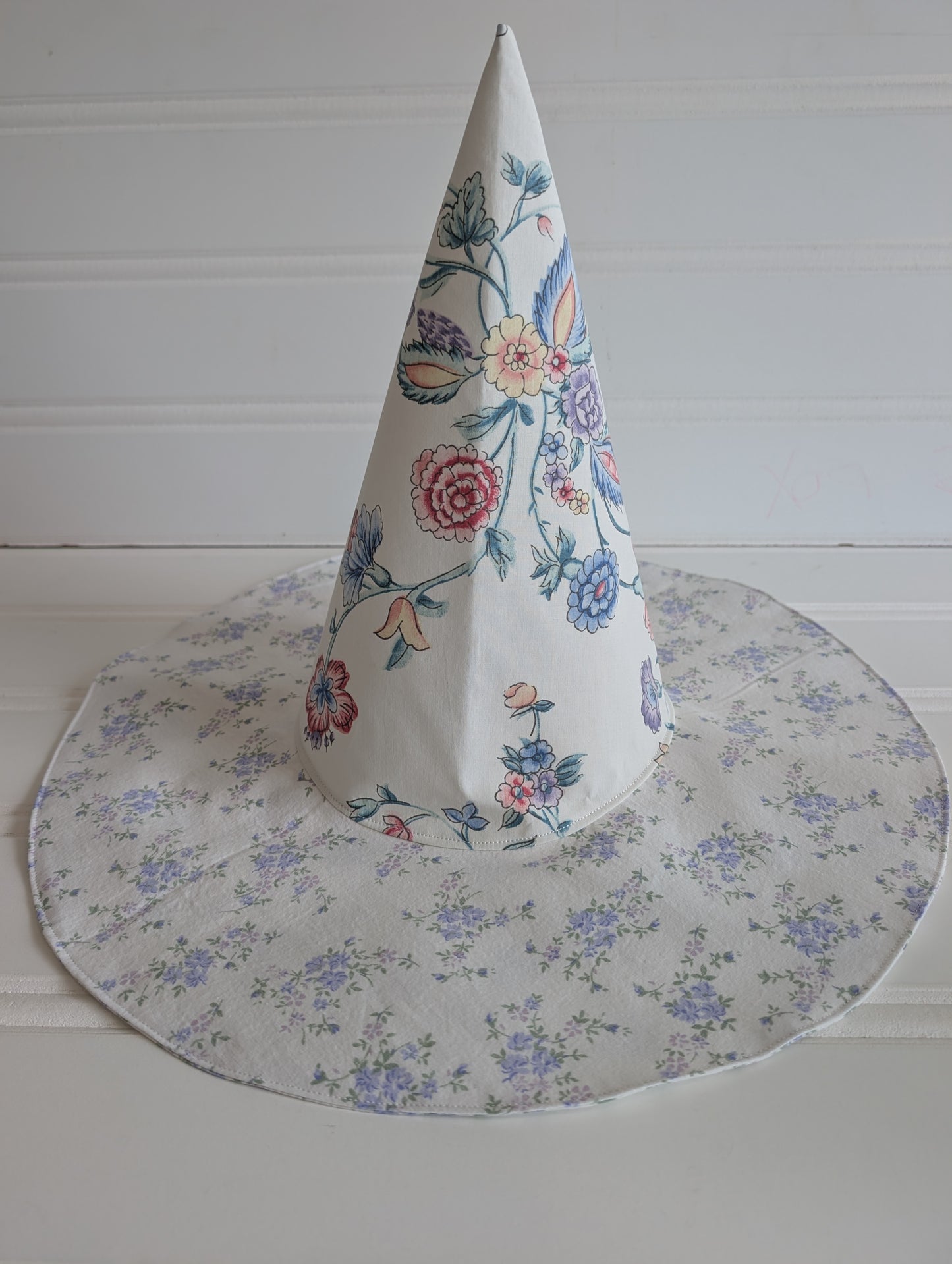 Floral Whimsy Floppy Witch Hat - 14
