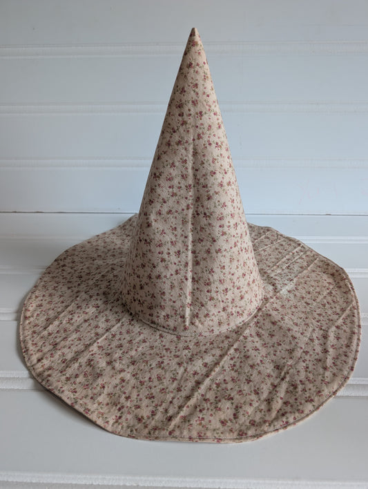 Floral Whimsy Floppy Witch Hat - 9