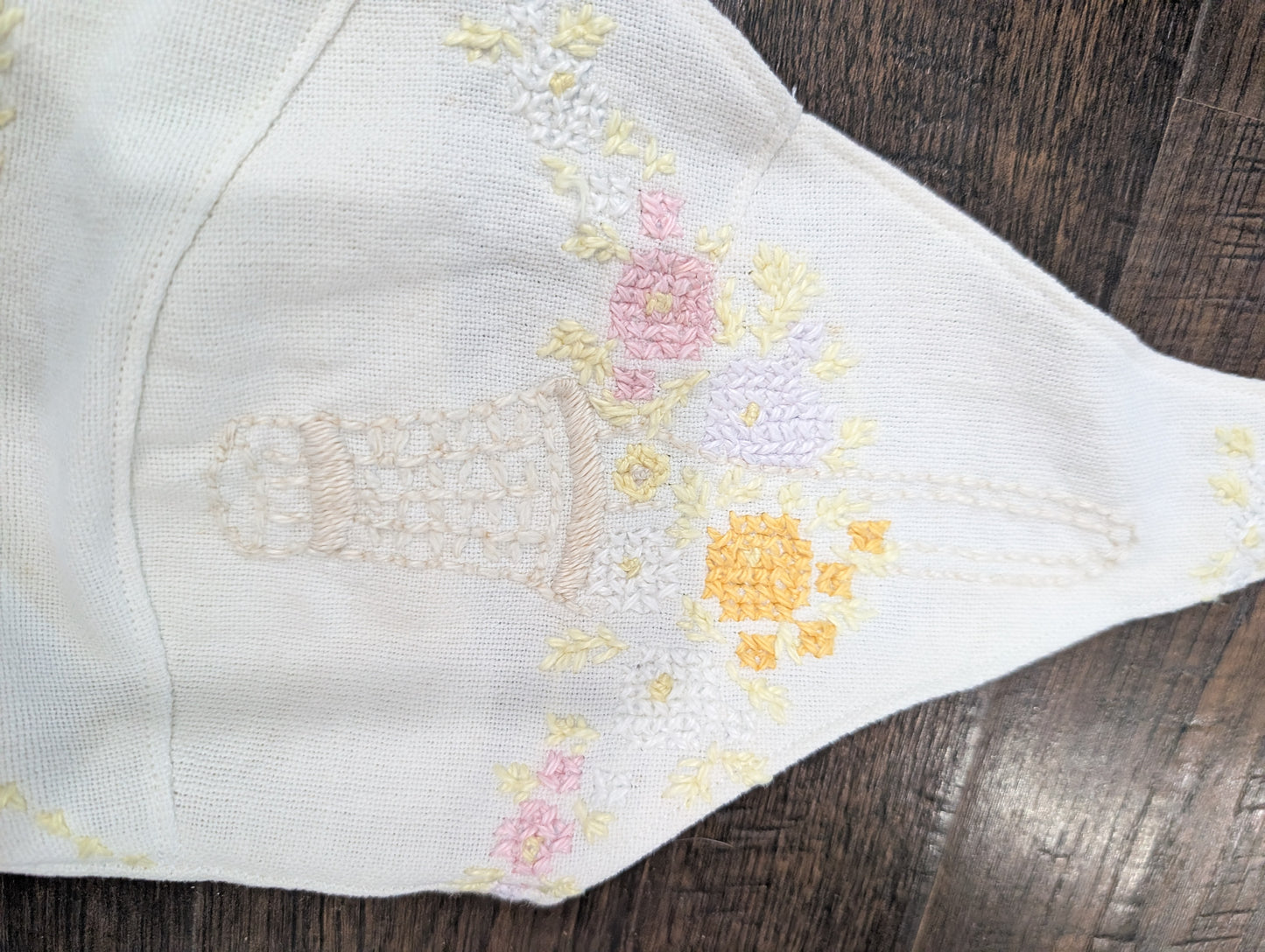 Upcycled Vintage Embroidered Halter Top