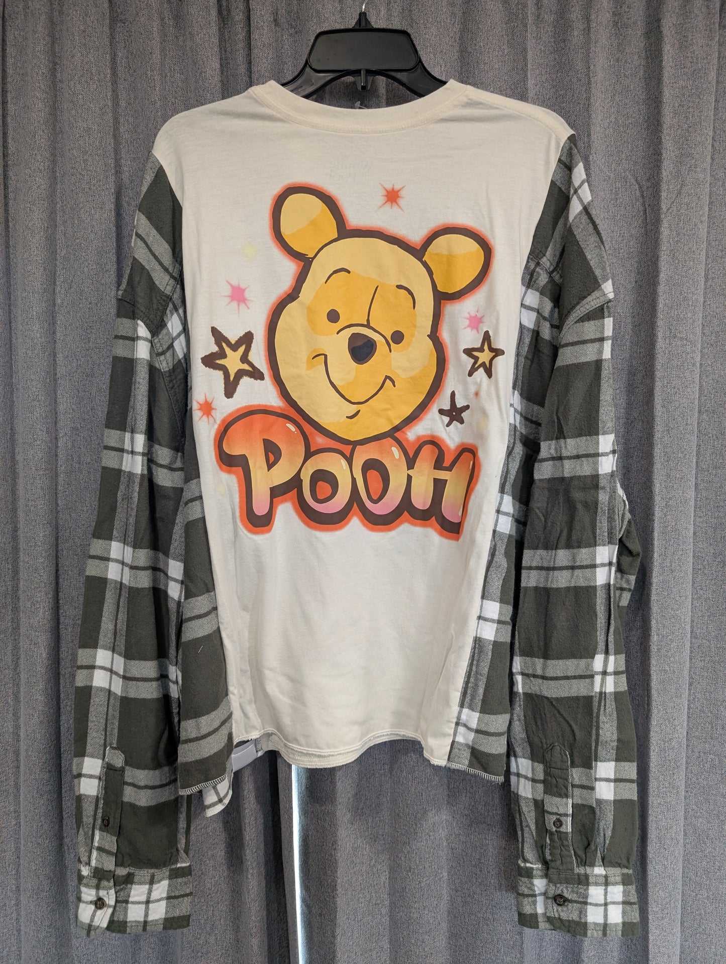 Flannel Mash Up Top - Winnie the Pooh