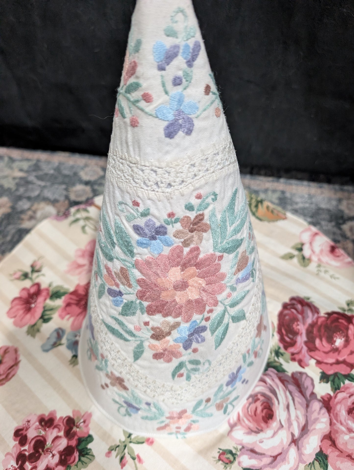 CUSTOM FOR THE CT LOVE WITCH Floral Whimsy Floppy Witch Hat