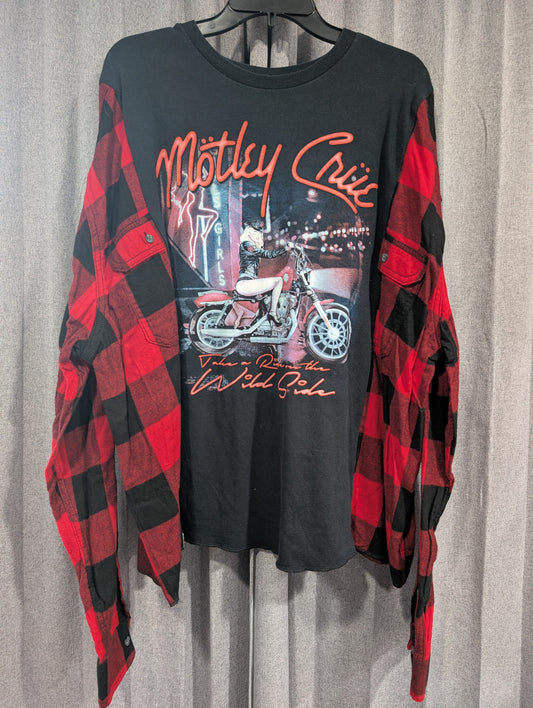 Flannel Mash Up Top - Motley Crew